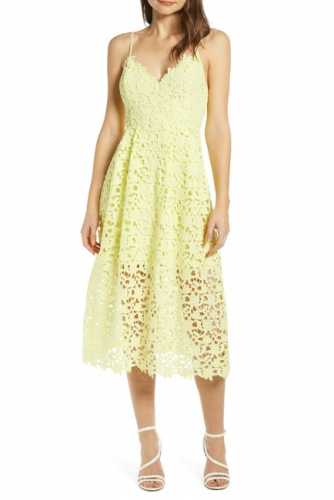 ASTR The Label Lace Midi Dress (Nordstrom Rack)