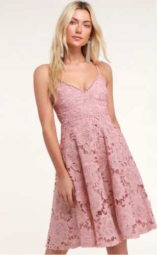 Nora Lee Dusty Rose Sleeveless Lace Midi Dress (Lulus)
