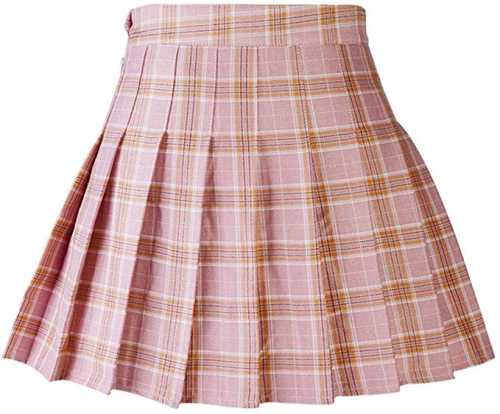 Abberrki Women's High Waist Plaid Mini Skirt (Amazon)