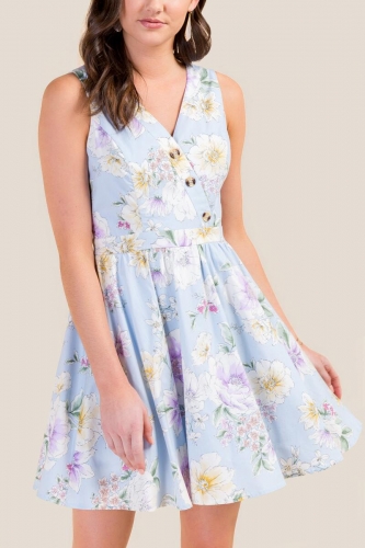 Natalie Floral Fit & Flare Dress (Francesca’s)