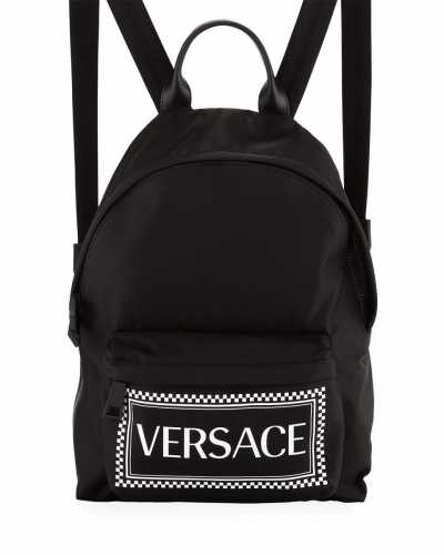 Versace Logo Nylon Backpack (Nieman Marcus)