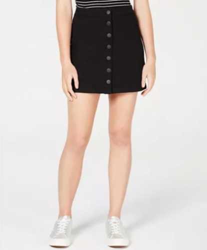 Dollhouse Juniors' Button-Front Jean Skirt (Macys)