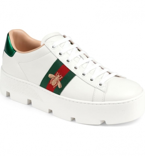 Gucci New Ace Platform Sneakers (Nordstrom)