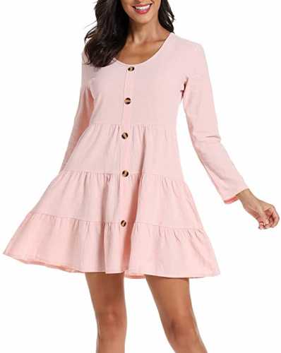 VYNCS Women's Button Front Dress (Amazon)
